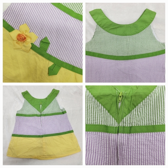 🌴3/$15🌴 Gymboree Girls Shirt-Dress Top Size 3 Summer Spring Easter - Picture 3 of 11